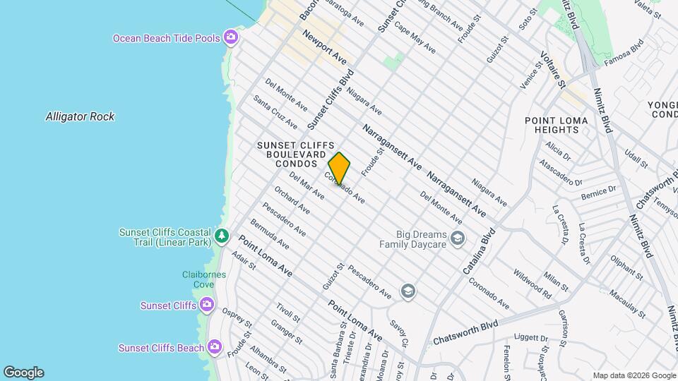 4629 Coronado Ave Map and Location Details