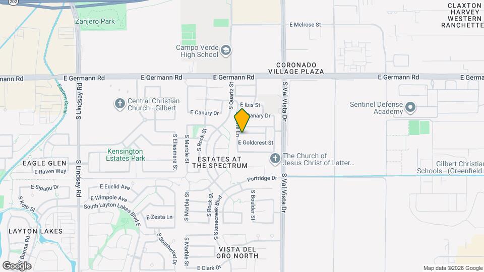 1433 E Lovebird Ln Map and Location Details