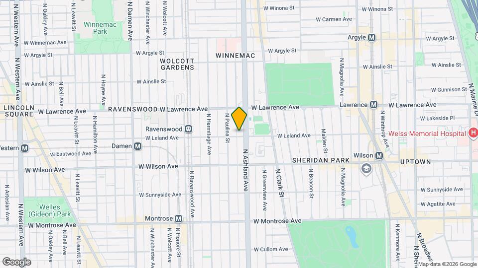 1614 W Leland Ave, Unit 1W Map and Location Details