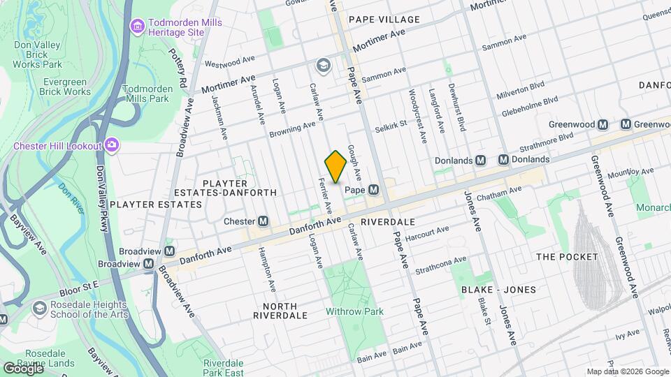 826 Carlaw Ave Map and Location Details