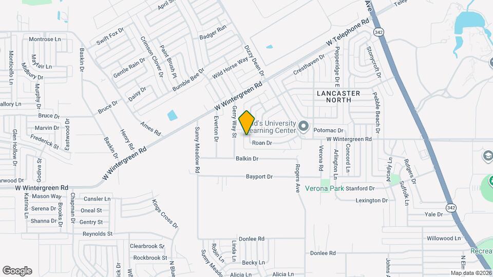 1314 Roan Dr Map and Location Details