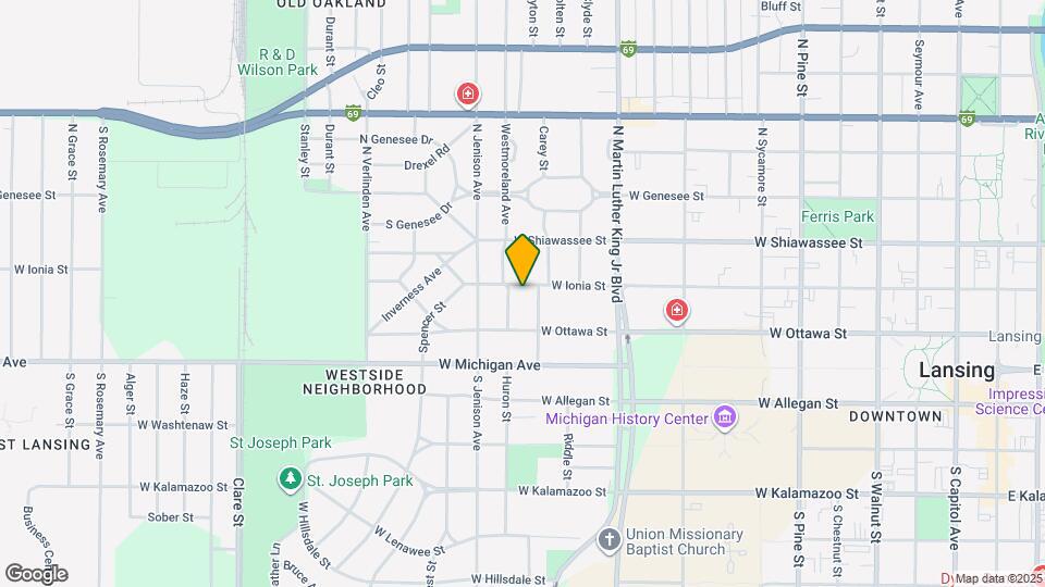 1311 W Ionia St Map and Location Details