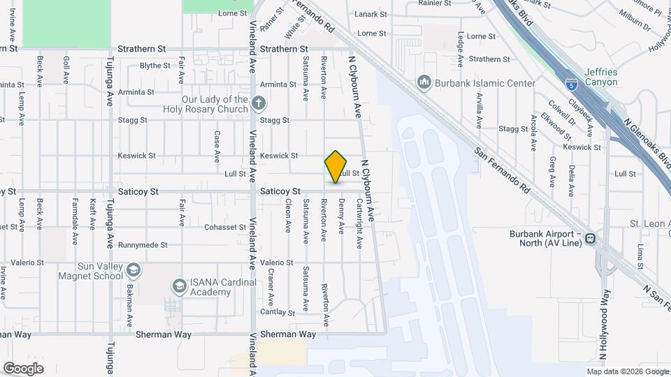 10743 Saticoy St Map and Location Details