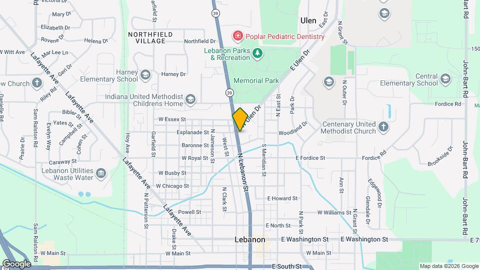 919 N Lebanon St, Unit Apt. 1 Map and Location Details