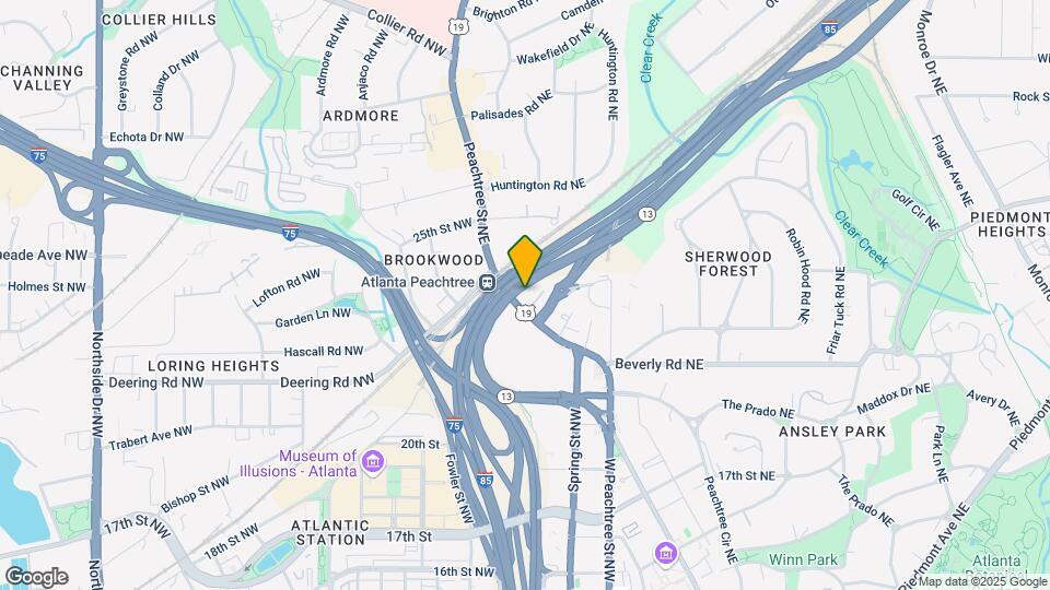 1655 Peachtree St NE, Unit 4180-3A Map and Location Details