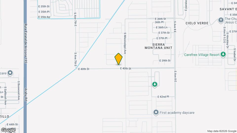 7389 E 39th Pl Map and Location Details