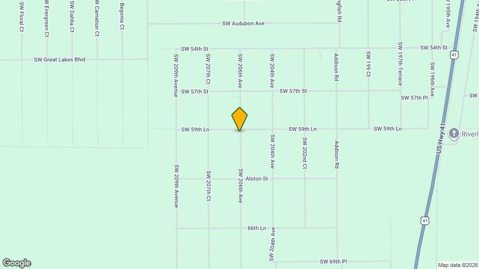 6022 SW 206th Ave Mapa y Detalles de la Ubicación
