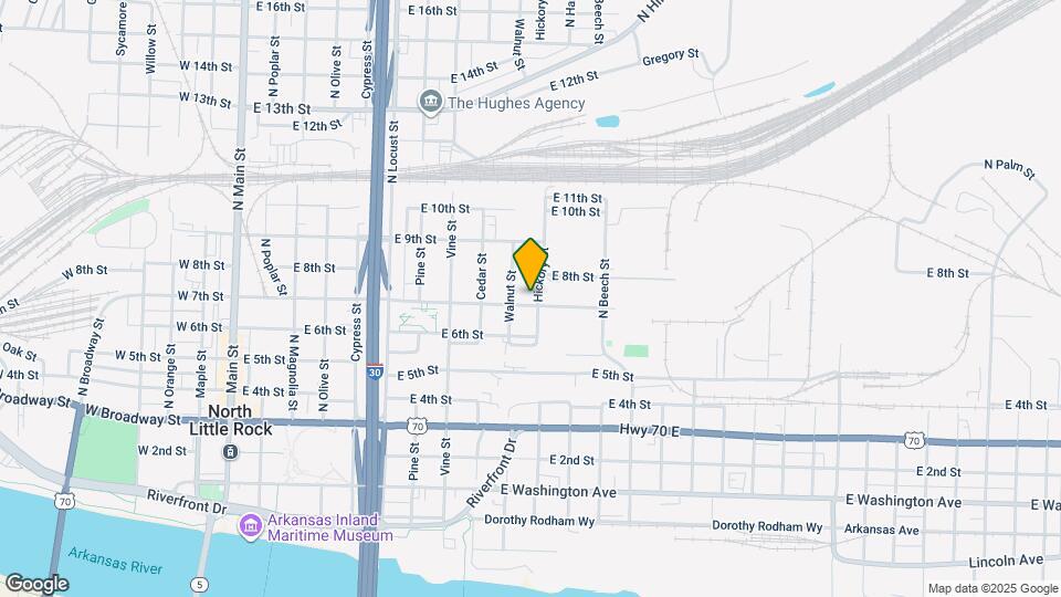 701 Hickory St Mapa y Detalles de la Ubicación