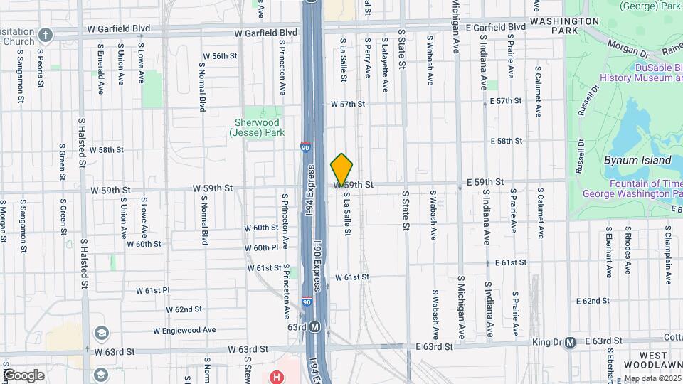 5906 S La Salle St Map and Location Details