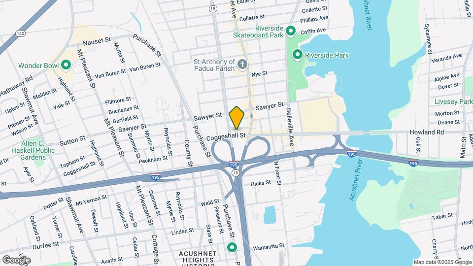 359 Coggeshall St Mapa y Detalles de la Ubicación