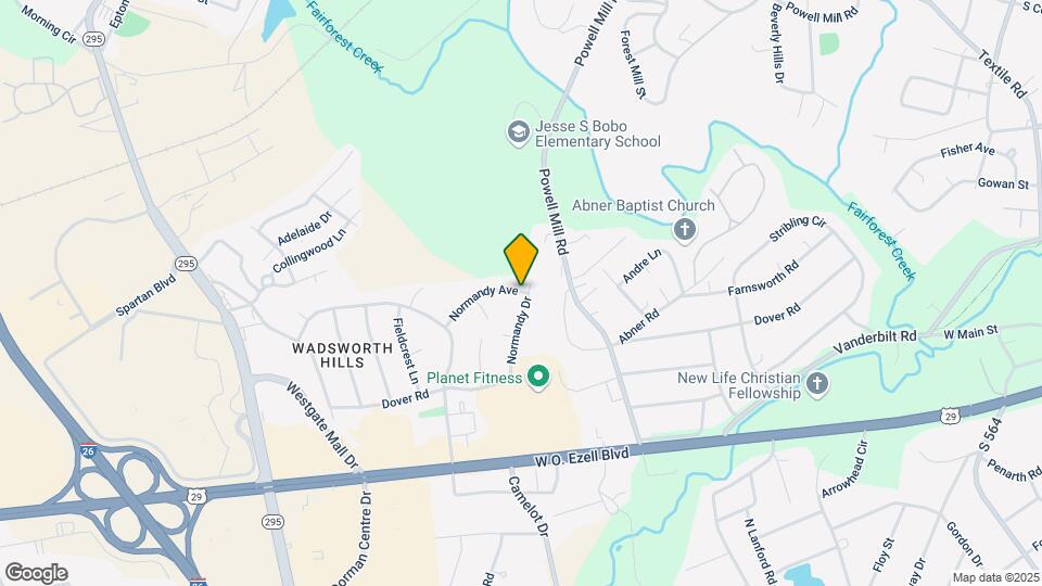 1434 Dover Rd Map and Location Details