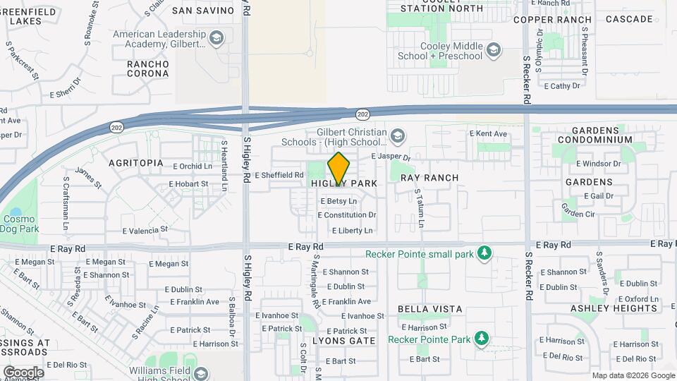 3457 E Orchid Ln Map and Location Details