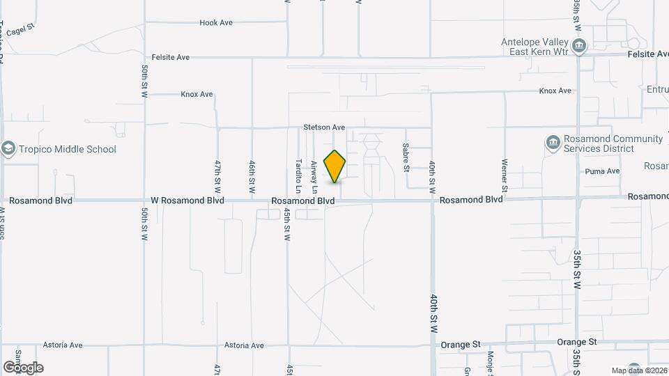 4401 W Rosamond Blvd Map and Location Details