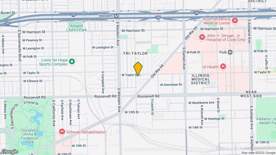 1007 S Oakley Blvd Map and Location Details
