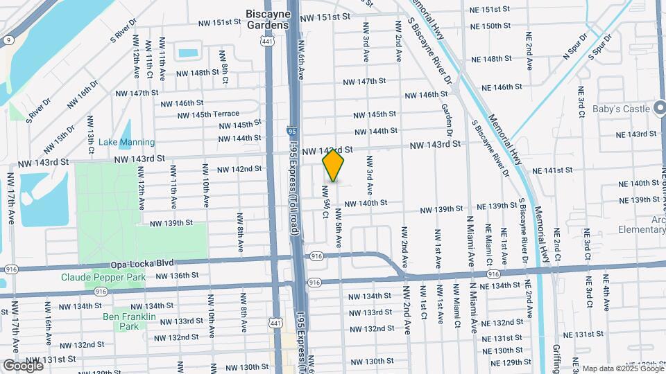 14050 NW 5th Ave Map and Location Details