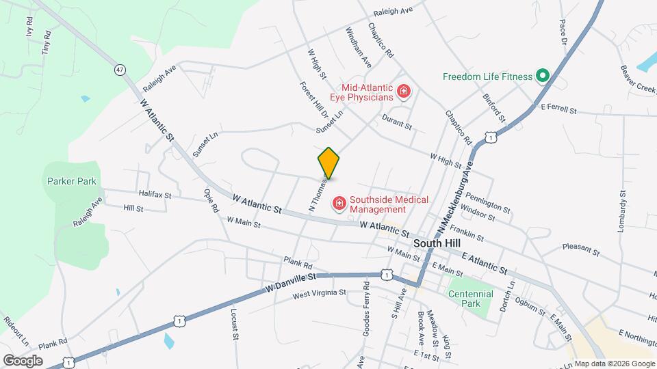 200 N Thomas St Map and Location Details