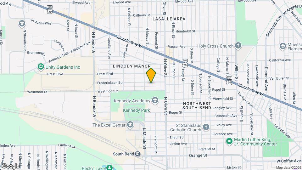2510 Frederickson St Map and Location Details