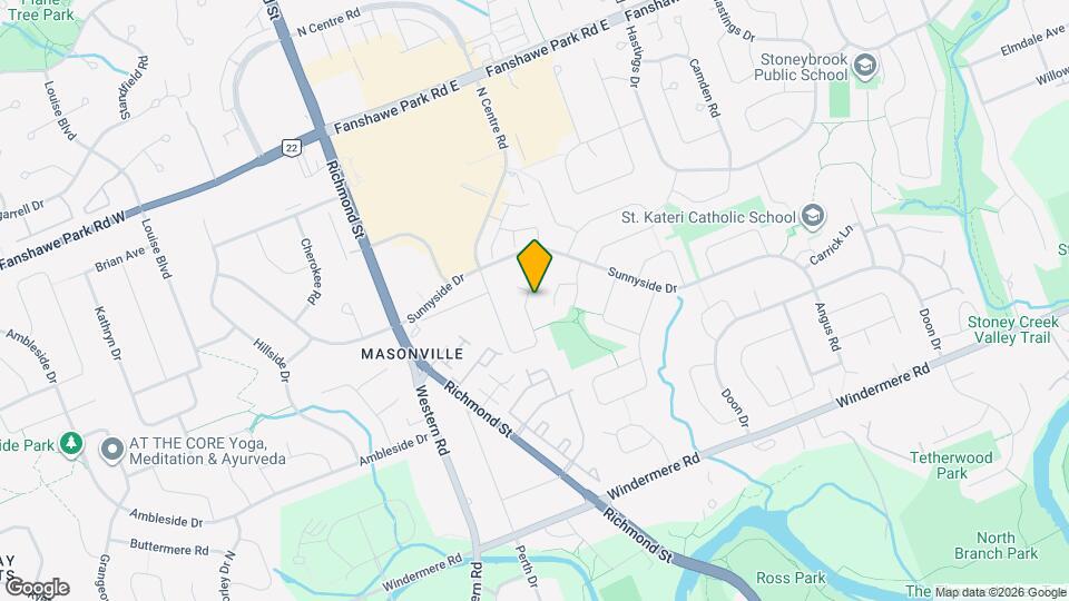 111 Masonville Cres Map and Location Details