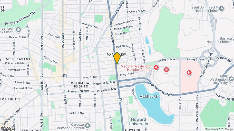 3209 Georgia Ave NW Map and Location Details