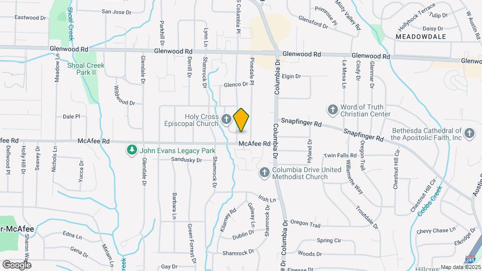 1990 S Columbia Pl Map and Location Details