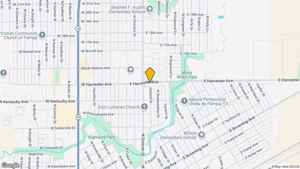 1344 Garland St Map and Location Details