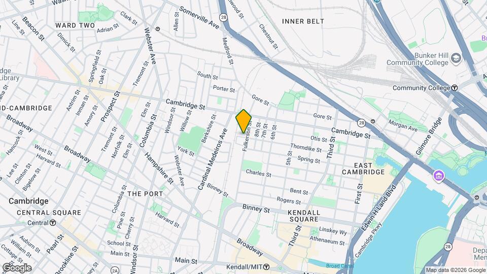 217 Thorndike St, Unit 308 Mapa y Detalles de la Ubicación