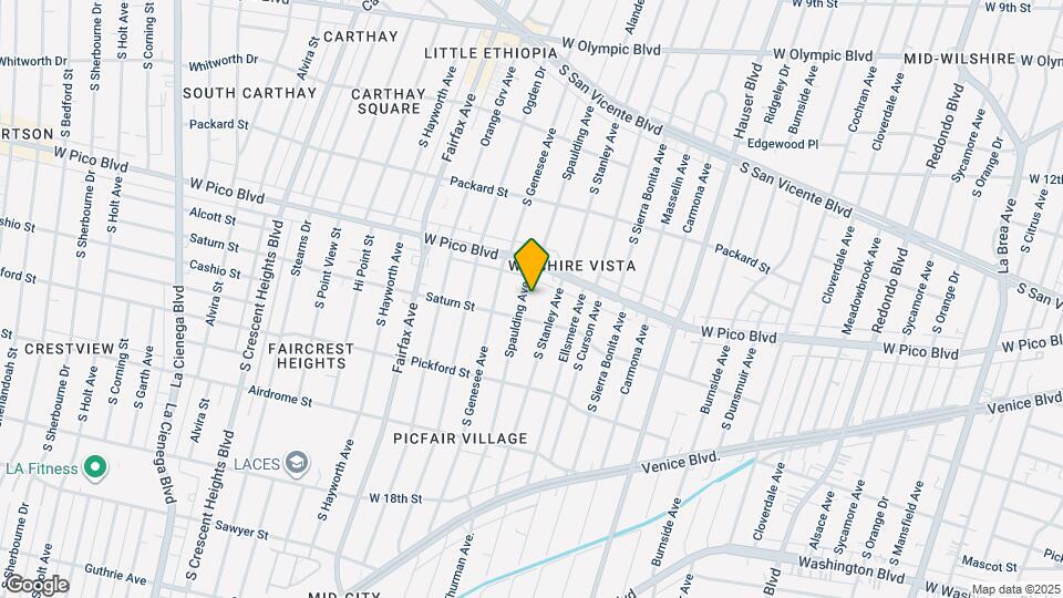 1436 Spaulding Ave Map and Location Details