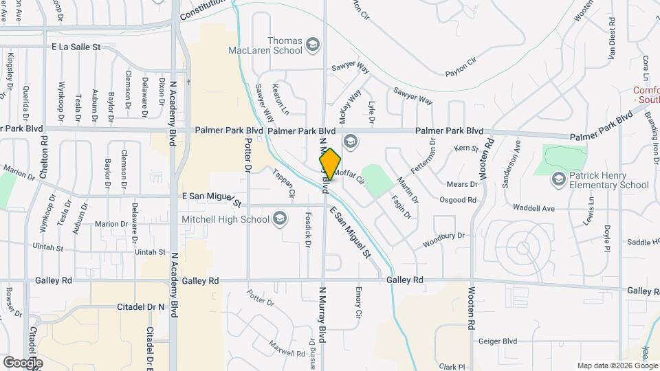 1319 N Murray Blvd Map and Location Details