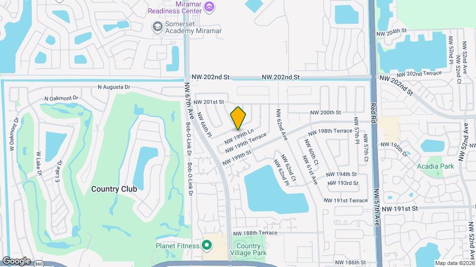6407 NW 199th Ln Map and Location Details