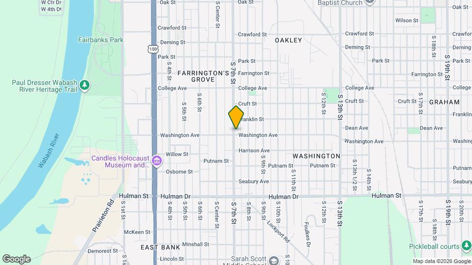 1332 S 7th St Map and Location Details