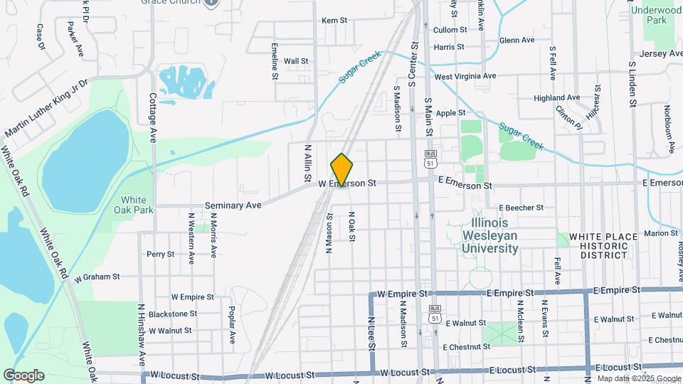 1406 N Oak St Map and Location Details