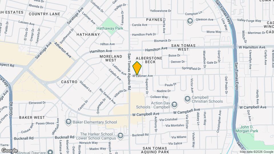 1458 W Latimer Ave Map and Location Details