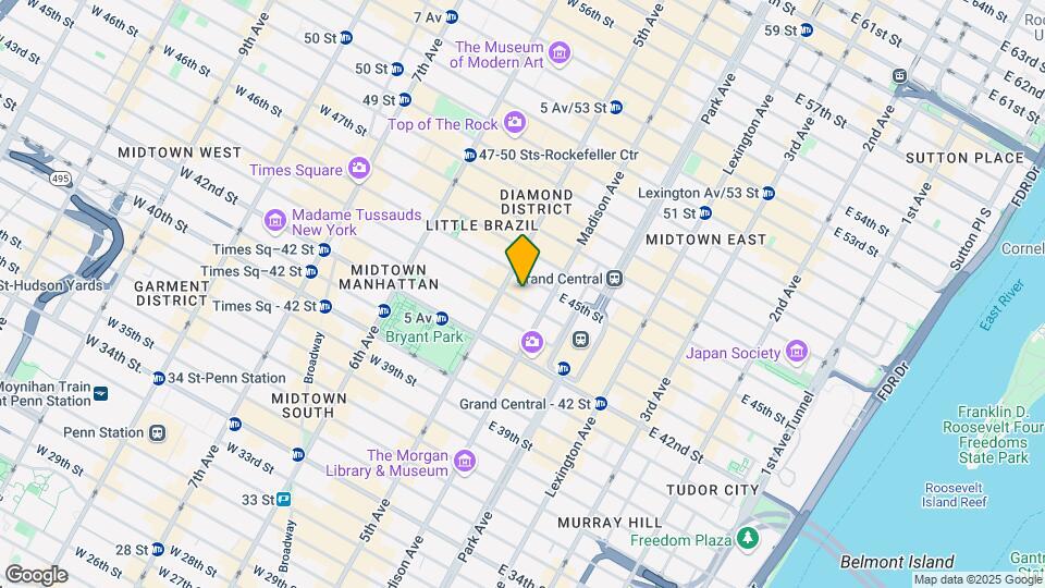 5 E 44th St Map and Location Details