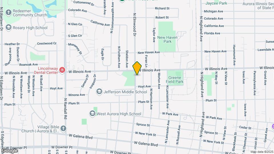 625 N Elmwood Dr Map and Location Details