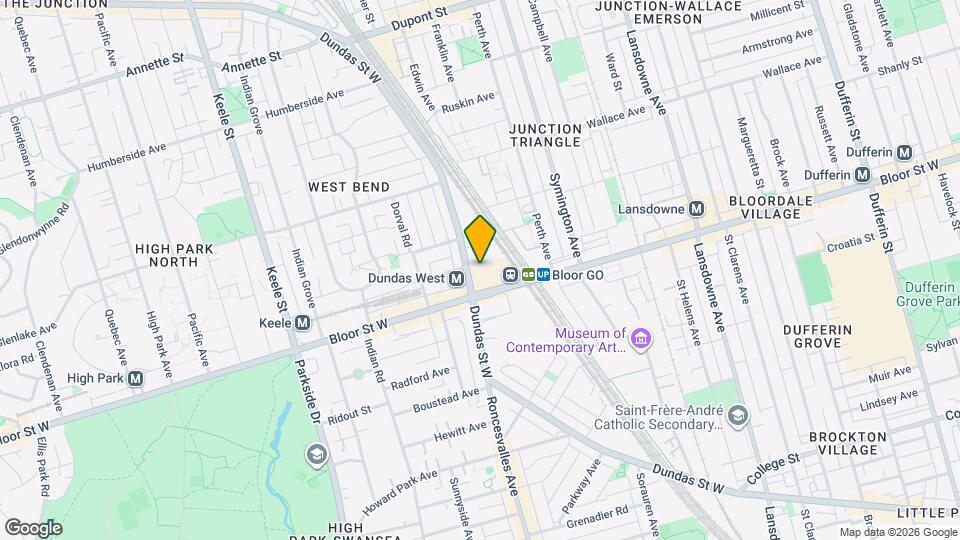 2350 Dundas St W Map and Location Details