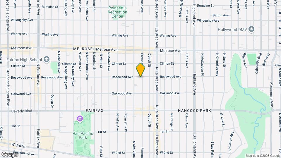 459 N Formosa Ave Map and Location Details