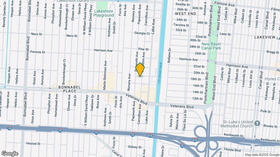 1018 Carrollton Ave Map and Location Details