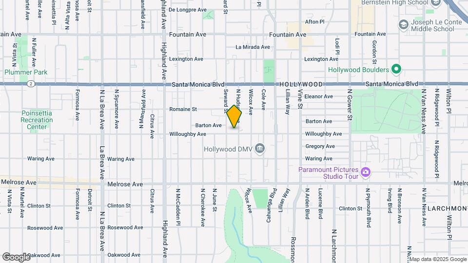 903 N Hudson Ave Map and Location Details