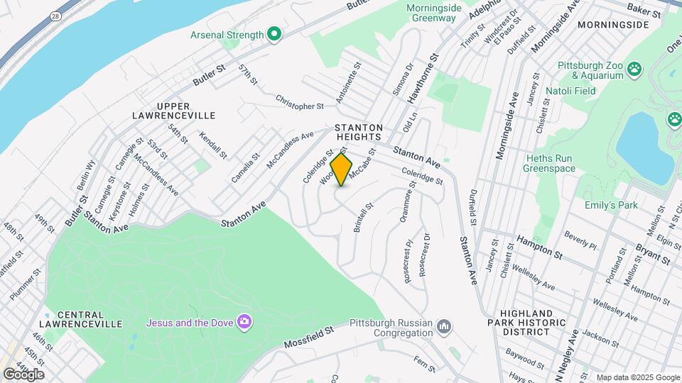 1130 McCabe St Map and Location Details