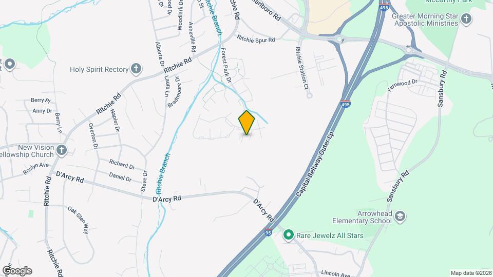 8813 Ritchboro Rd Map and Location Details