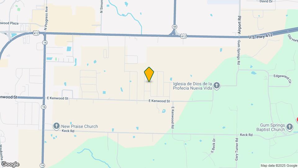 824 S Parrot Ln Map and Location Details