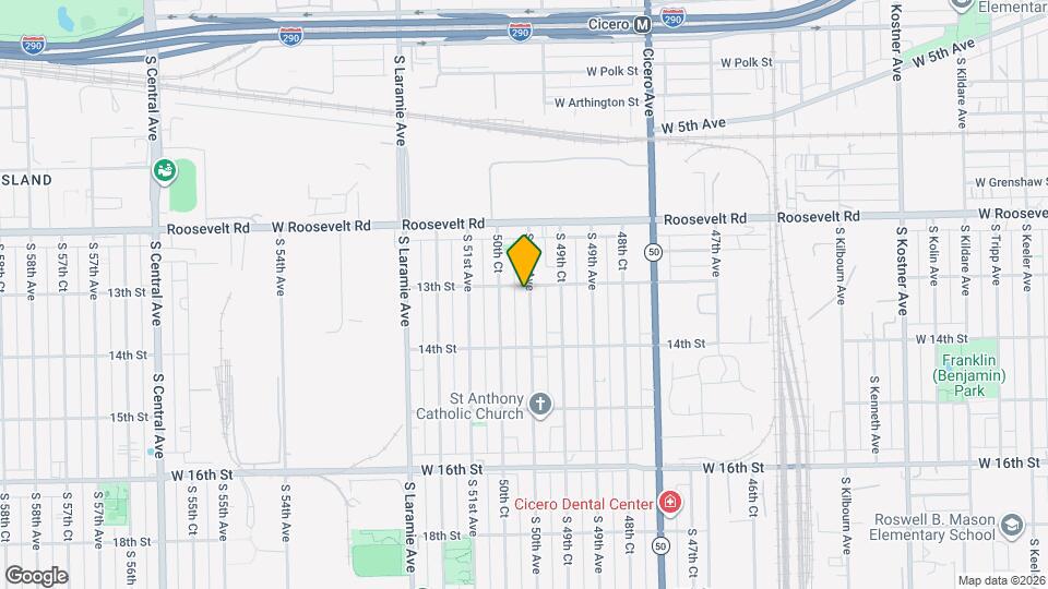 1304 S 50th Ave Map and Location Details