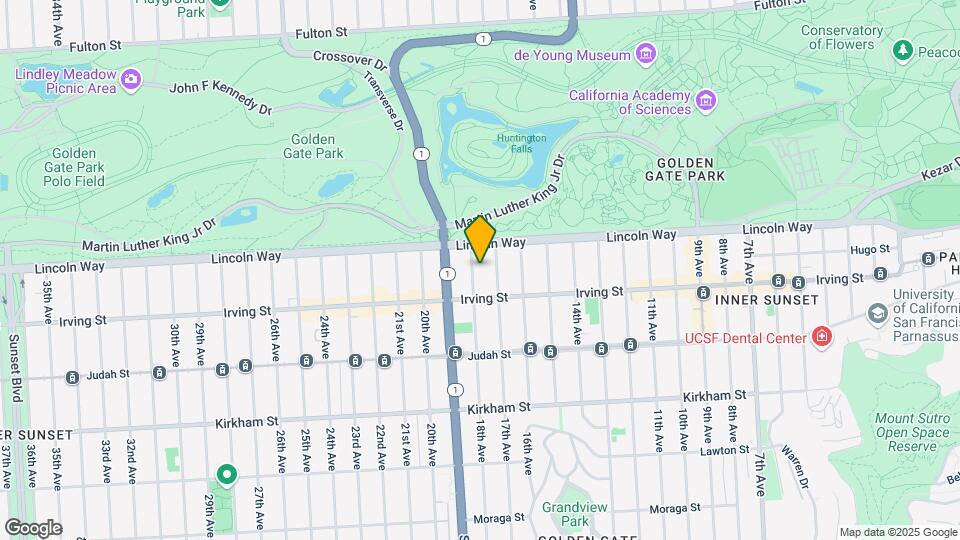 1254 18th Ave Map and Location Details