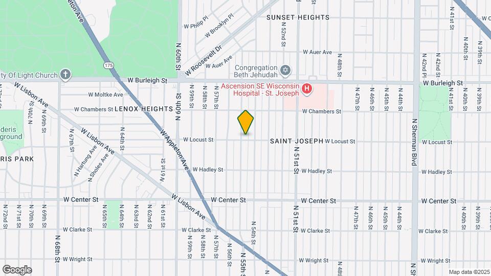 2904 N 55th St Map and Location Details