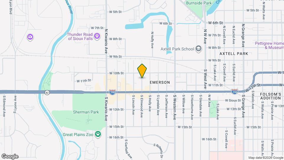 218 S Elmwood Ave Map and Location Details