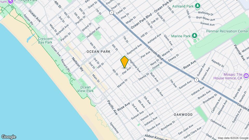 501 Pier Ave Map and Location Details