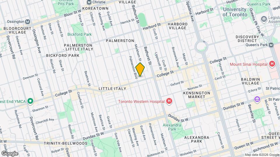 492 College St Map and Location Details