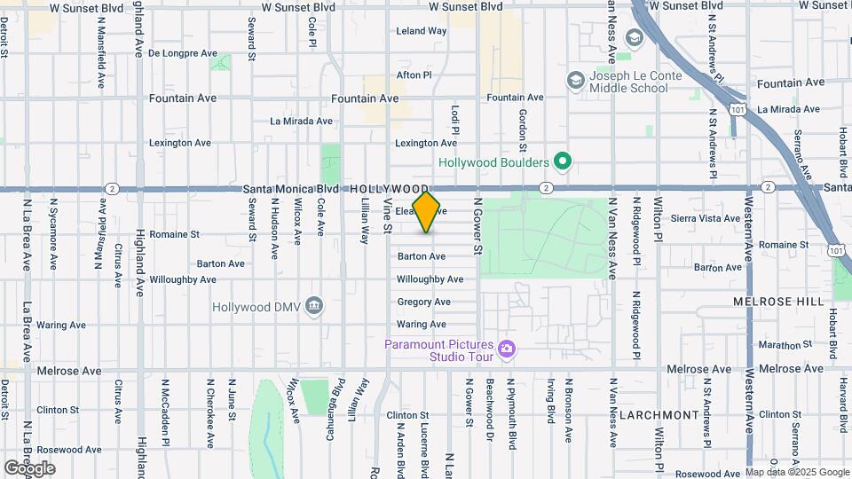 6108 Romaine St Map and Location Details