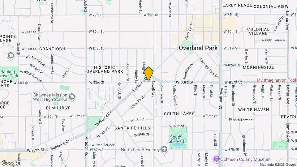 8227 Santa Fe Dr, Unit Lowell Condominiam Map and Location Details