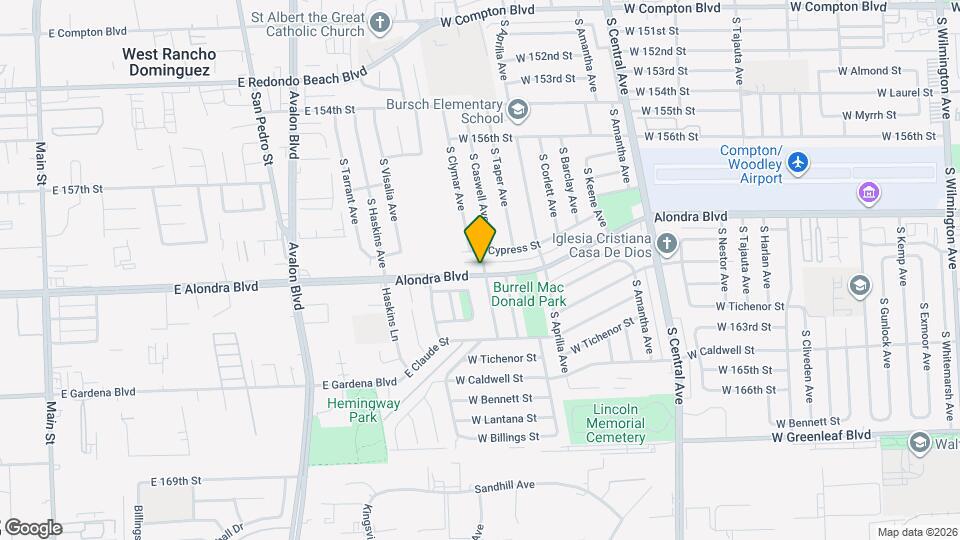 2703 W Alondra Blvd, Unit A Map and Location Details